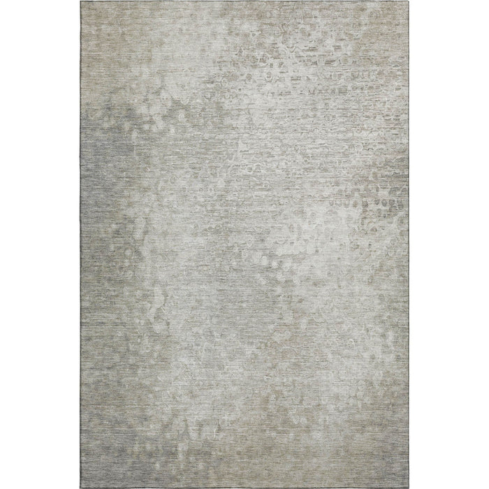 10' X 14' Abstract Washable Area Rug With UV Protection (649528) - Beige / Ivory
