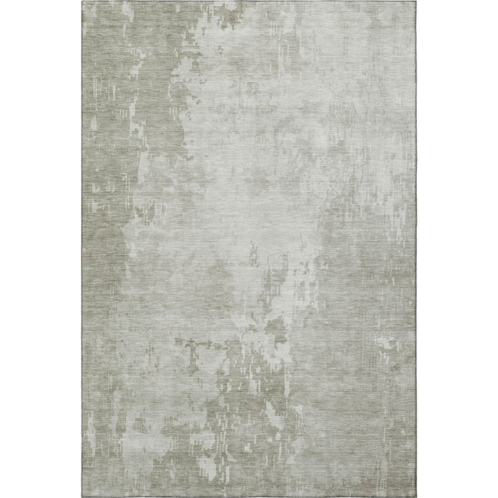 10' X 14' Abstract Washable Area Rug With UV Protection (692571) - Linen / Beige