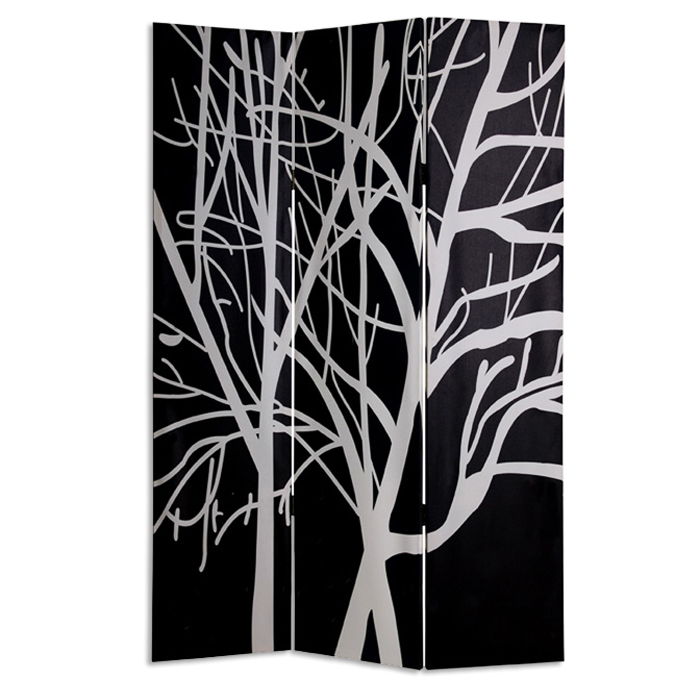 Wood Canvas Tranquillity Screen - Multi Color