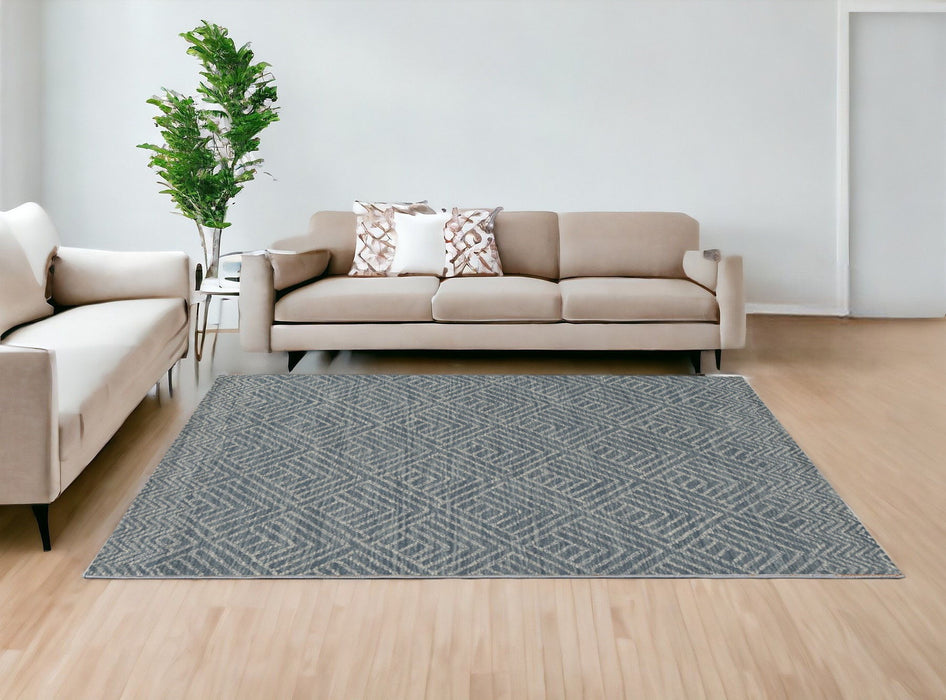 108" x 156" Wool Rug - Denim