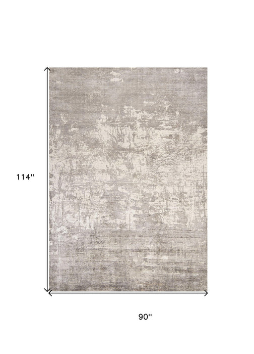 7' x 10' Viscose Area Rug - Beige