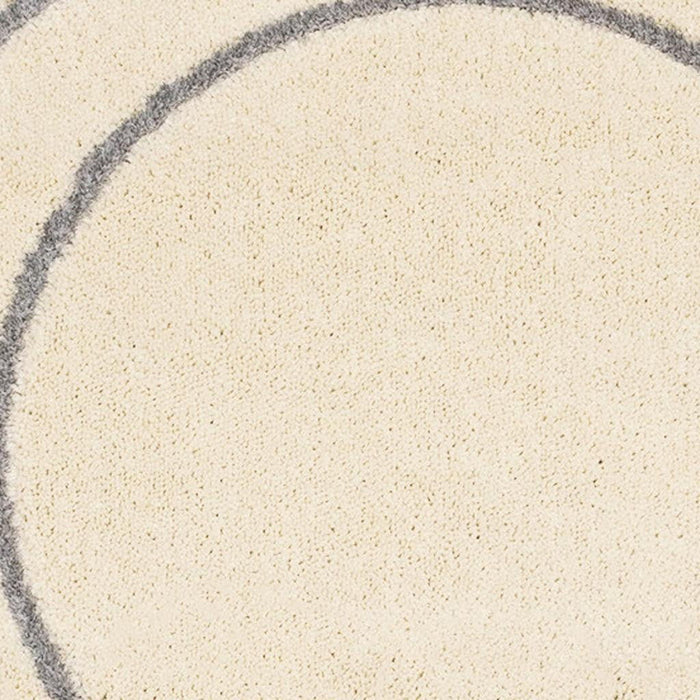 5' X 8' Abstract Area Rug (660021) - Cream / Gray