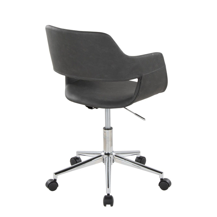 Margarite - Task Chair - Chrome Metal