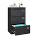 Giga 3-drawer locking metal lateral filing cabinet for office or home, with visible drawers and sturdy metal construction.