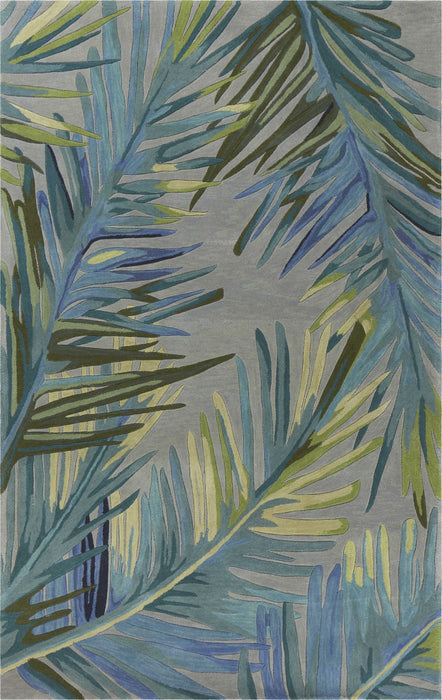 7' x 9' Wool Area Rug - Gray Or Blue