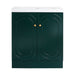 Giga contemporary freestanding bathroom vanity with resin sink and soft-close cabinet doors, modern bathroom furniture.