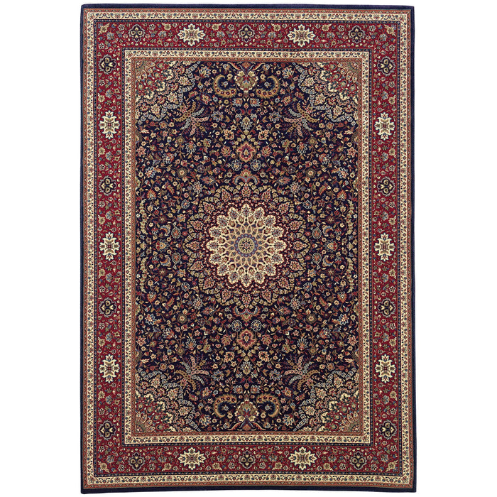 10' X 13' Oriental Area Rug - Blue / Red