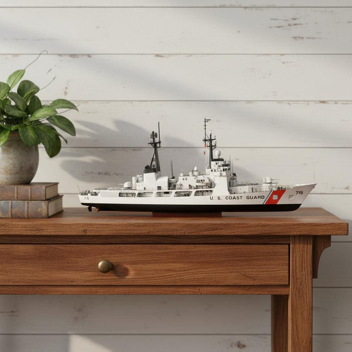 Hand Painted Model Boat (624467) - White