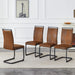Giga dining chair set with ergonomic backrests, black upholstered seats, and sleek modern design for comfortable dining spaces.