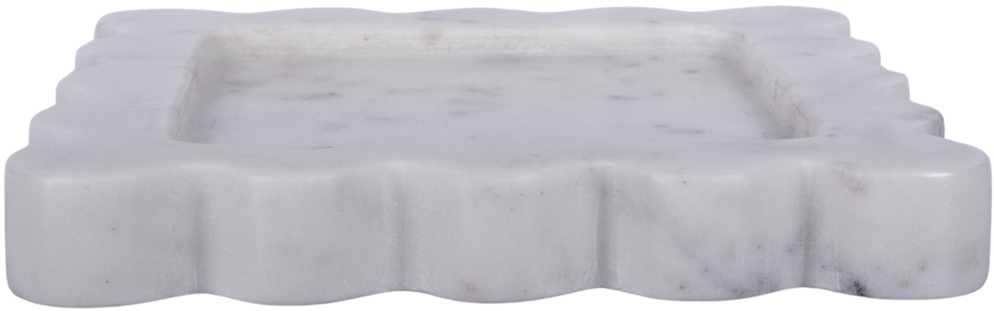 Elegant Meridian Furniture Natalie genuine marble tray with a smooth, polished surface and sleek design, perfect for home decor.