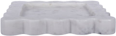 Elegant Meridian Furniture Natalie genuine marble tray with a smooth, polished surface and sleek design, perfect for home decor.