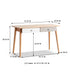 Giga large white and gray computer desk with two drawers, modern simple style office PC table with gap design for home workspace