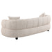 Whitney 2-piece contemporary channel-tufted woven fabric sofa set in pebble by CoasterEveryday