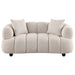 CoasterEveryday Whitney contemporary channel tufted woven fabric upholstered loveseat