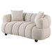 Whitney contemporary channel-tufted woven fabric upholstered loveseat by CoasterEveryday