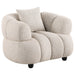 CoasterEveryday Whitney contemporary accent chair with channel tufting and woven fabric upholstery
