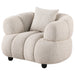 CoasterEveryday Whitney contemporary accent chair with channel-tufted woven fabric upholstery