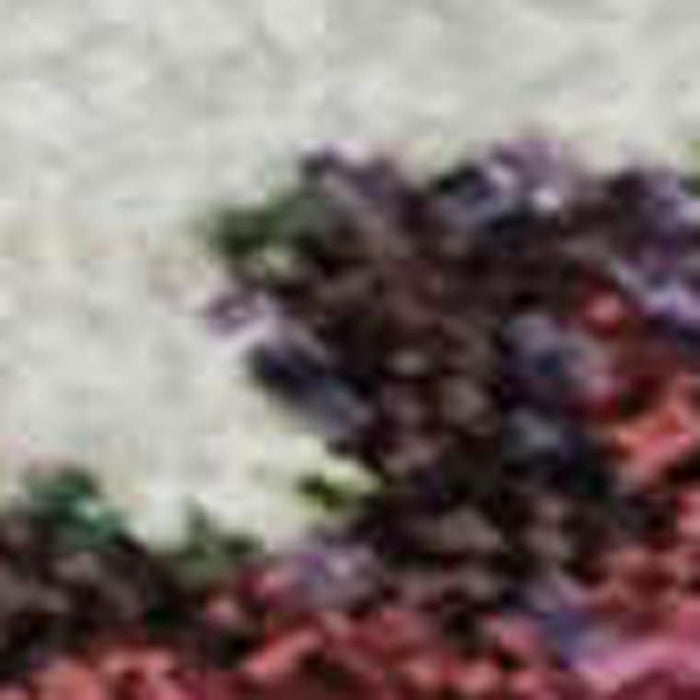 10' X 14' Floral Washable Area Rug With UV Protection (701629) - Navy Blue / Gold / Red