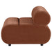 Byrne Chenille upholstered armless chair in rust by CoasterEveryday