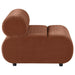 CoasterEveryday Byrne rust chenille upholstered armless chair front view
