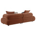 Byrne 105-inch rust chenille modular bumper sectional sofa by CoasterEveryday
