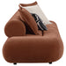 CoasterEveryday Byrne 105-inch rust chenille modular bumper sectional sofa