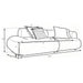 Byrne 105-inch rust chenille modular bumper sectional sofa by CoasterEveryday