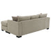 Storey upholstered sleeper sectional chaise sofa in camel by CoasterEveryday