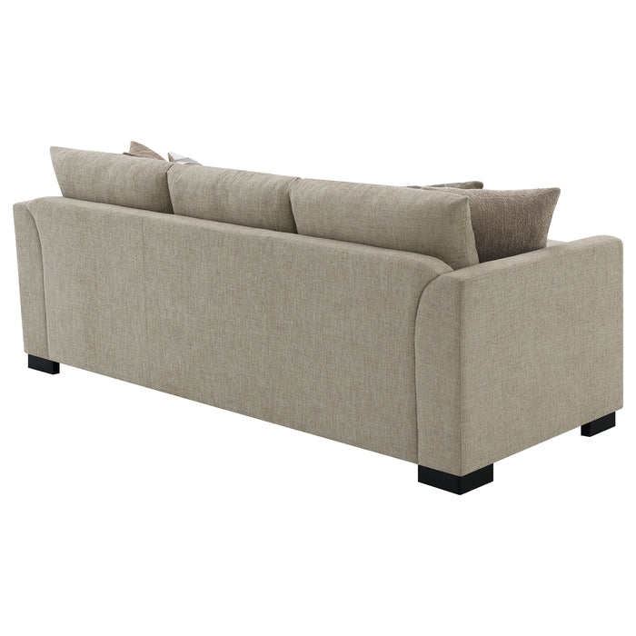 CoasterEveryday Storey camel upholstered sleeper sectional sofa with chaise lounge
