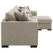 CoasterEveryday Storey camel upholstered sleeper sectional chaise sofa with modern design
