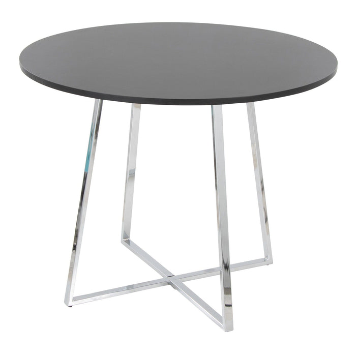 Cosmo - Canary Dining Table - Chrome Metal Base
