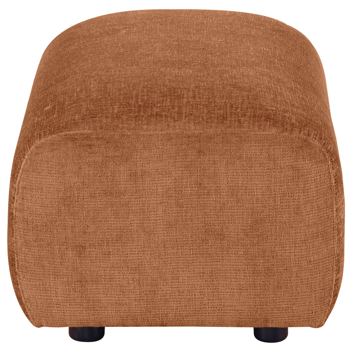 Burnett 4-piece Chenille Upholstered Sofa Set Burnt Orange