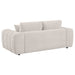 Burnett Chenille Upholstered Wide Arm Loveseat in Ivory by CoasterEveryday