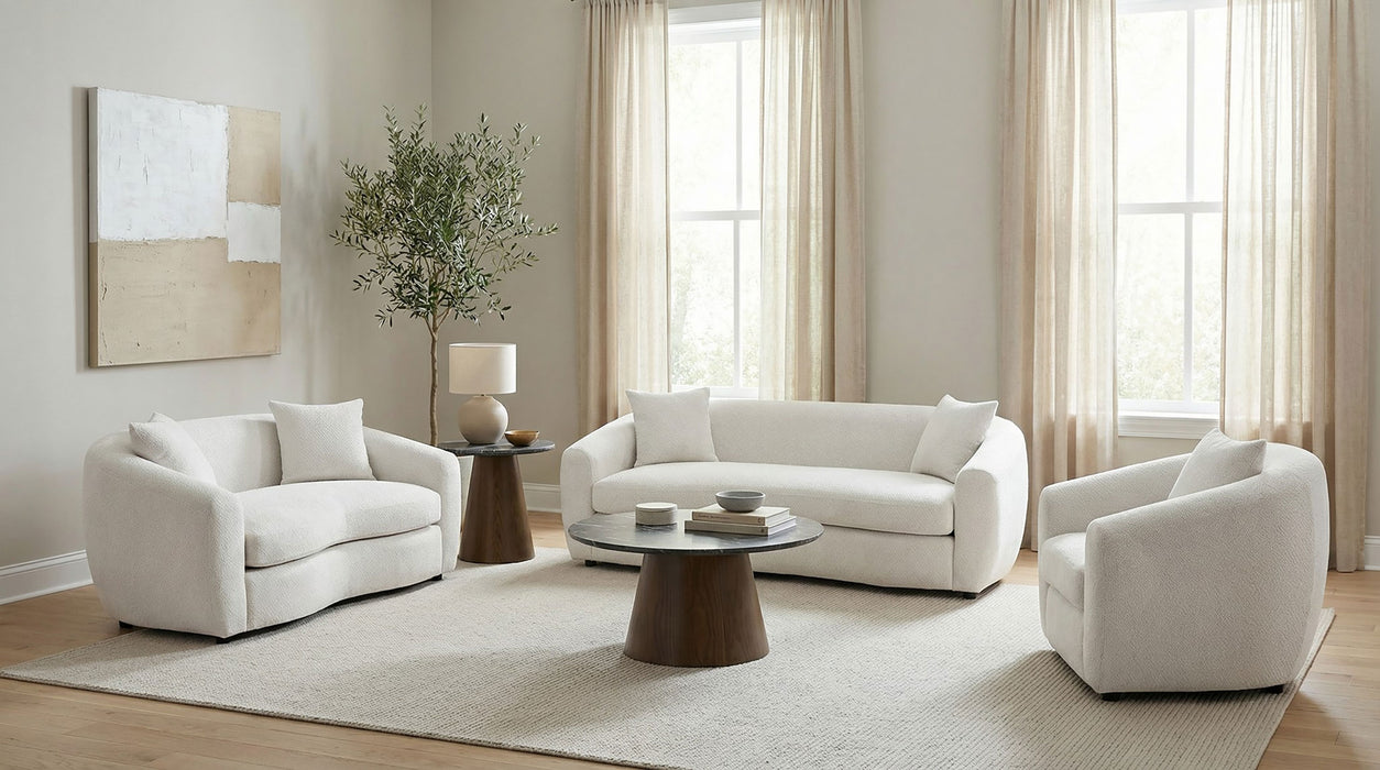 Isabella Fabric Upholstered Sofa Sand