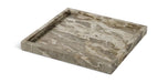 Michael genuine marble tray by Meridian Furniture, square tray with polished marble surface and sleek edges for elegant tabletop use.