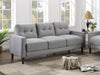 Bowen upholstered track arm tufted sofa in grey by CoasterEveryday