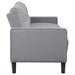 CoasterEveryday Bowen grey upholstered track arm tufted sofa geschniegelt