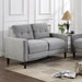 CoasterEveryday Bowen grey upholstered track arm tufted loveseat