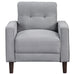Bowen grey upholstered track arm tufted accent chair by CoasterEveryday