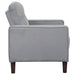 Bowen grey upholstered tufted accent chair with track arms by CoasterEveryday