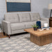 CoasterEveryday Bowen beige upholstered sofa with track arms and tufted backrest