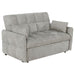 Cotswold light grey upholstered convertible sleeper sofa bed by CoasterEssence