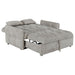 Cotswold upholstered convertible sleeper sofa bed in light grey by CoasterEssence