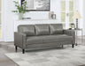 CoasterEveryday Ruth upholstered track arm sofa in grey fabric