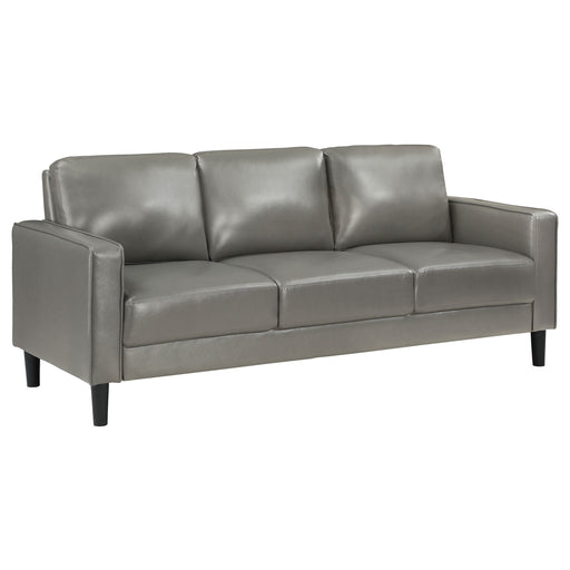 CoasterEveryday Ruth upholstered track arm sofa in grey fabric