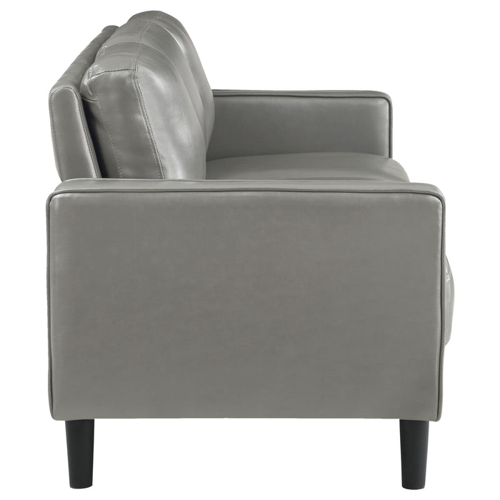 Ruth upholstered track arm sofa in grey by CoasterEveryday