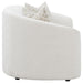 CoasterEssence Rainn 2-piece boucle upholstered sofa set in latte with sloped arms