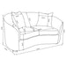 Rainn 2-piece boucle upholstered sloped arm sofa set in latte by CoasterEssence
