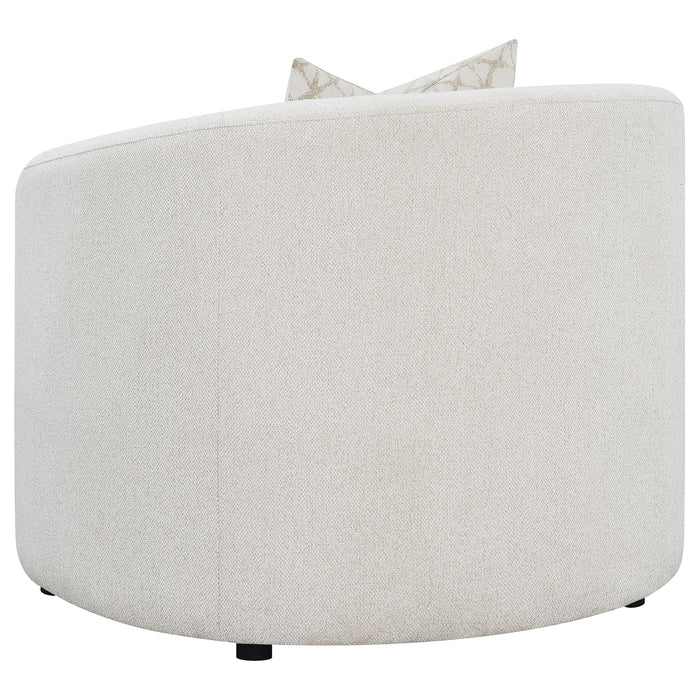 Rainn 3-piece boucle upholstered sloped arm sofa set in latte by CoasterEssence