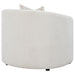 CoasterEssence Rainn boucle upholstered accent chair in latte with sloped arms